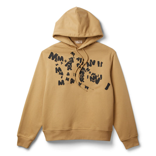 Cross Logo Hoodie in Winter Wheat