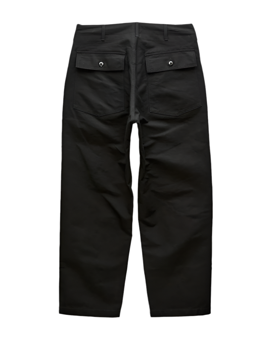 Fatigue Pant in Black Cotton Double Cloth