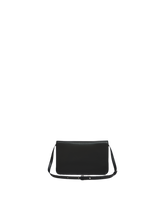 Load image into Gallery viewer, Leather Shoulder Bag with Marni Mending Embroidery in Black
