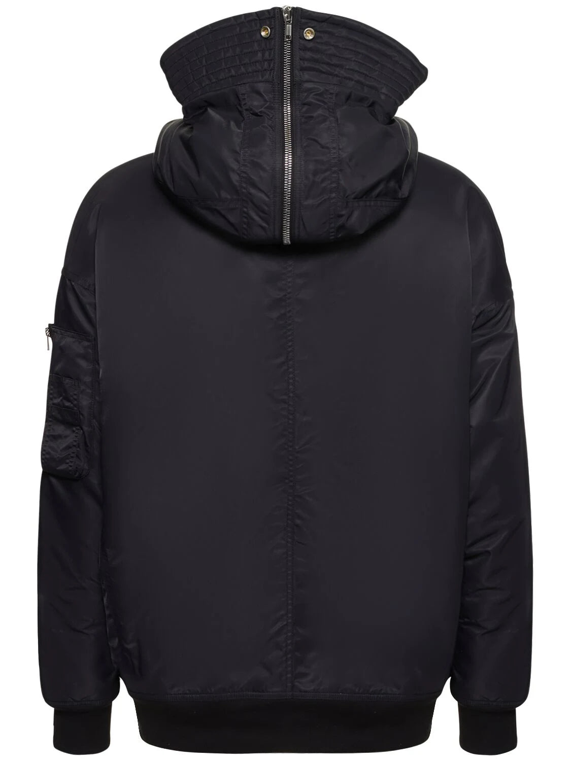 Long bomber 2025 jacket with hood