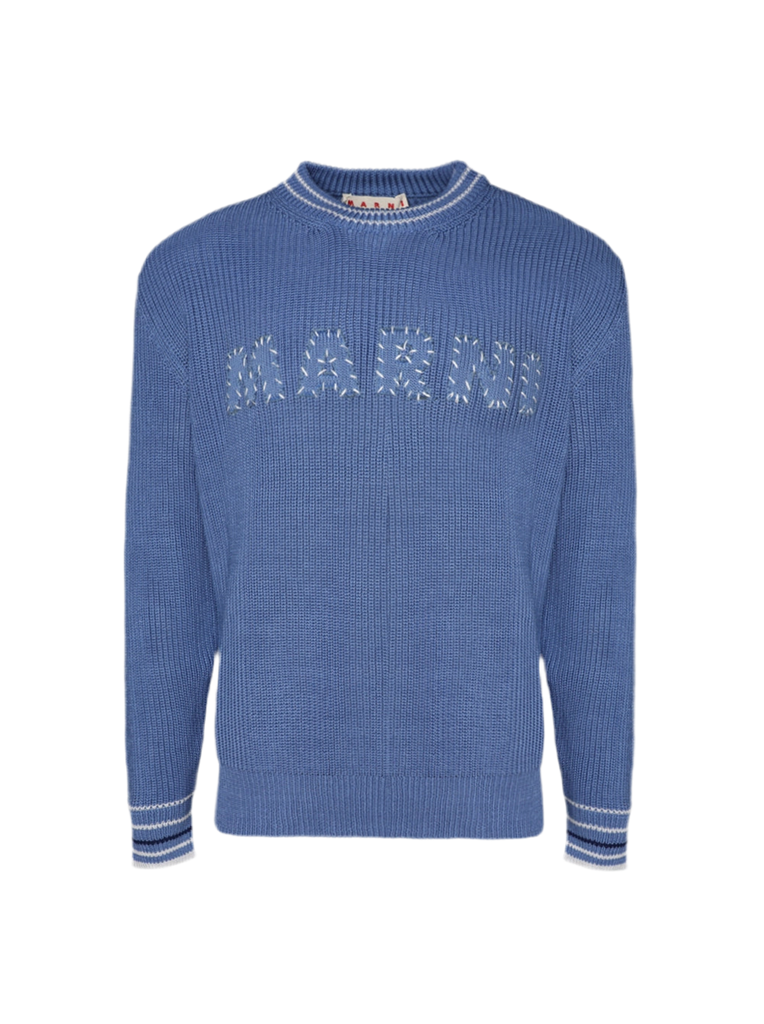 Cotton Knit Sweater in Opal