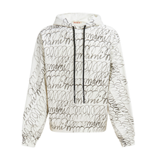 Load image into Gallery viewer, Scribble Motif Hooded Sweatshirt in White