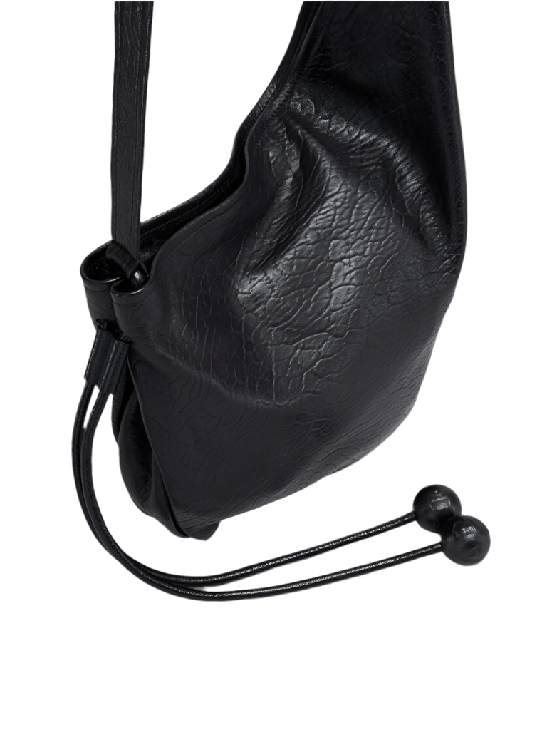 Small Nappa Hobo Bag in Black
