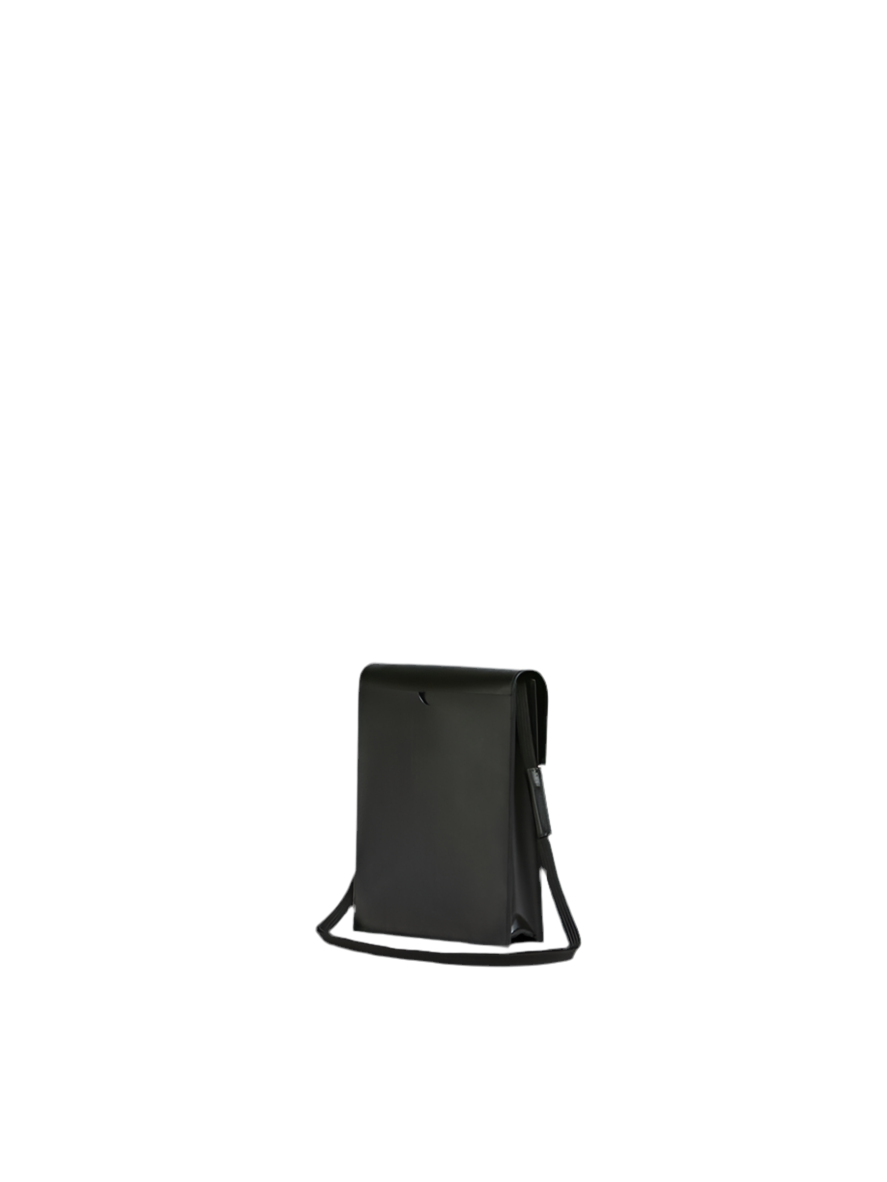 Pouch with Shoelace Strap in Black
