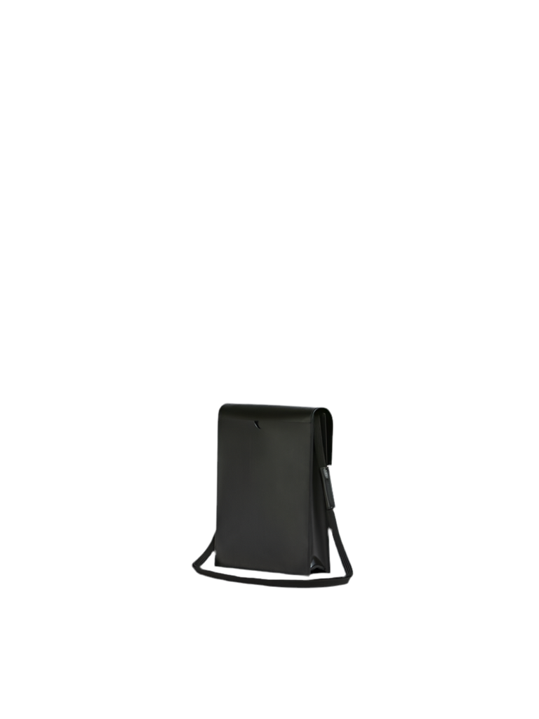 Pouch with Shoelace Strap in Black