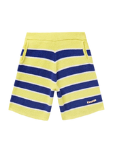 Load image into Gallery viewer, Beach Terry Shorts in Yellow/Navy