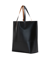 Load image into Gallery viewer, Open Shopper Tote Bag with Marni Tag in Black