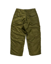 Load image into Gallery viewer, Over Pant in Olive Flight Satin