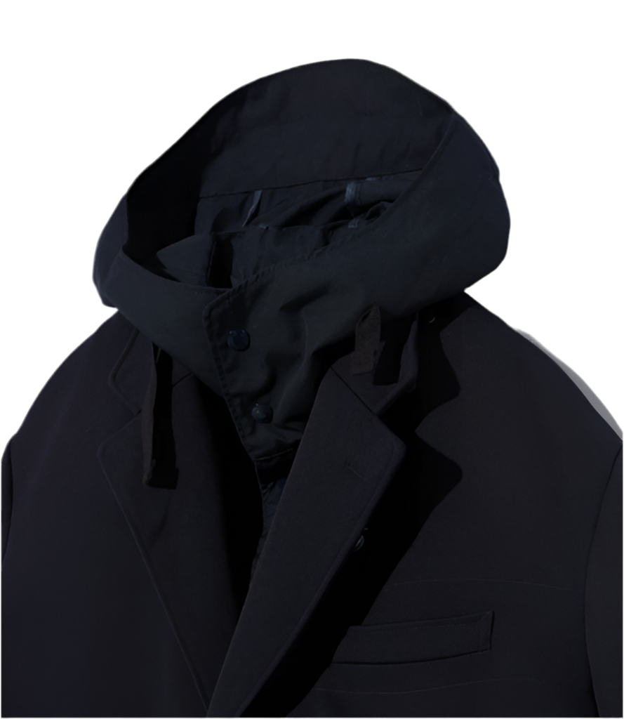 Chester Coat in Charcoal CP Weather Poplin