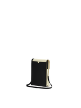 Load image into Gallery viewer, Tribeca Pouch with Shoelace Strap in Black/White