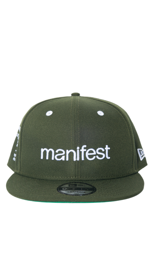 Manifest + New Era Snapback in Moss