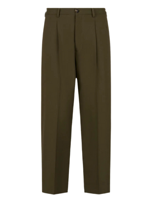 Tailored Wool Pants in Olive – www.manifest.us