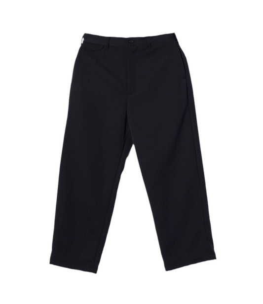 Officer Pant in Dark Navy Heavy Wool Elastique