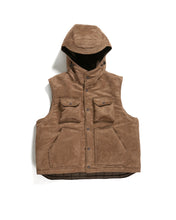 Load image into Gallery viewer, Field Vest in Khaki Faux Suede
