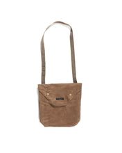 Load image into Gallery viewer, Shoulder Pouch in Khaki Suede