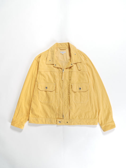 Trucker Jacket in Yellow Corduroy