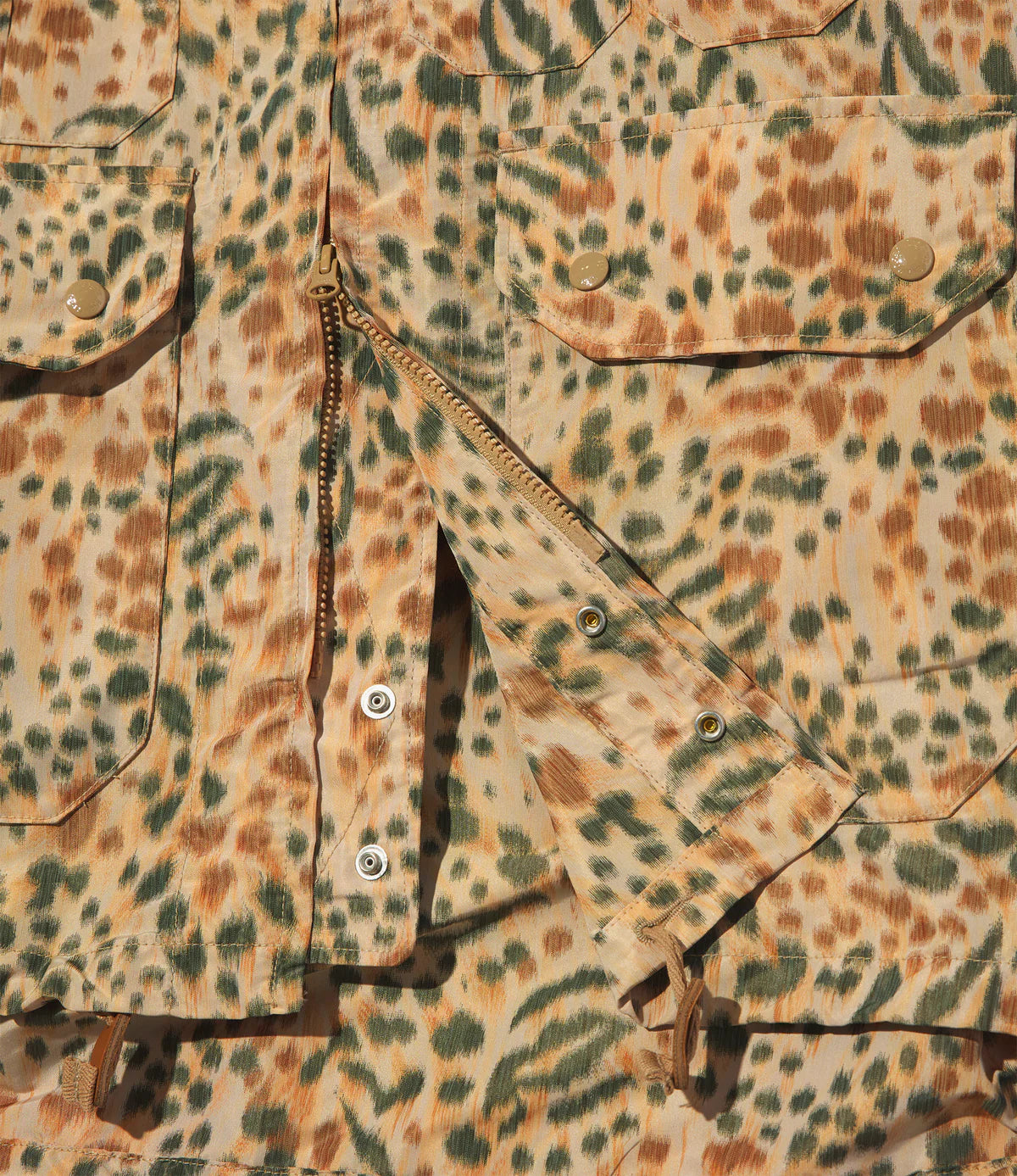 Atlantic Parka in Brown Leopard Print