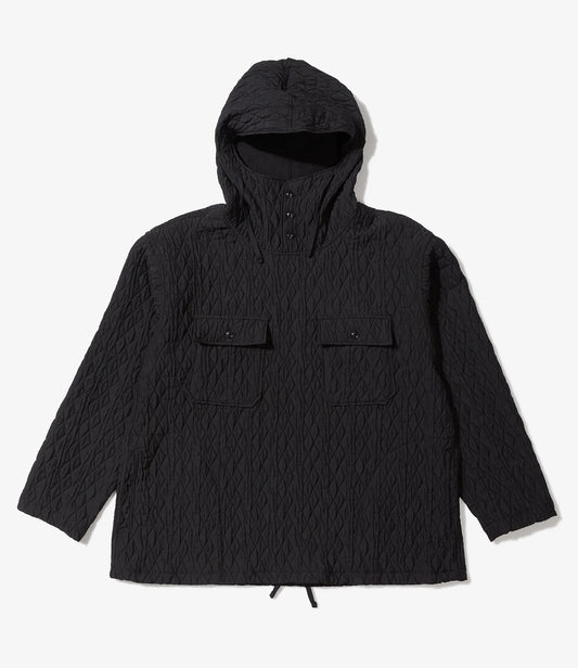 Cagoule Shirt in Black Geo Quilt
