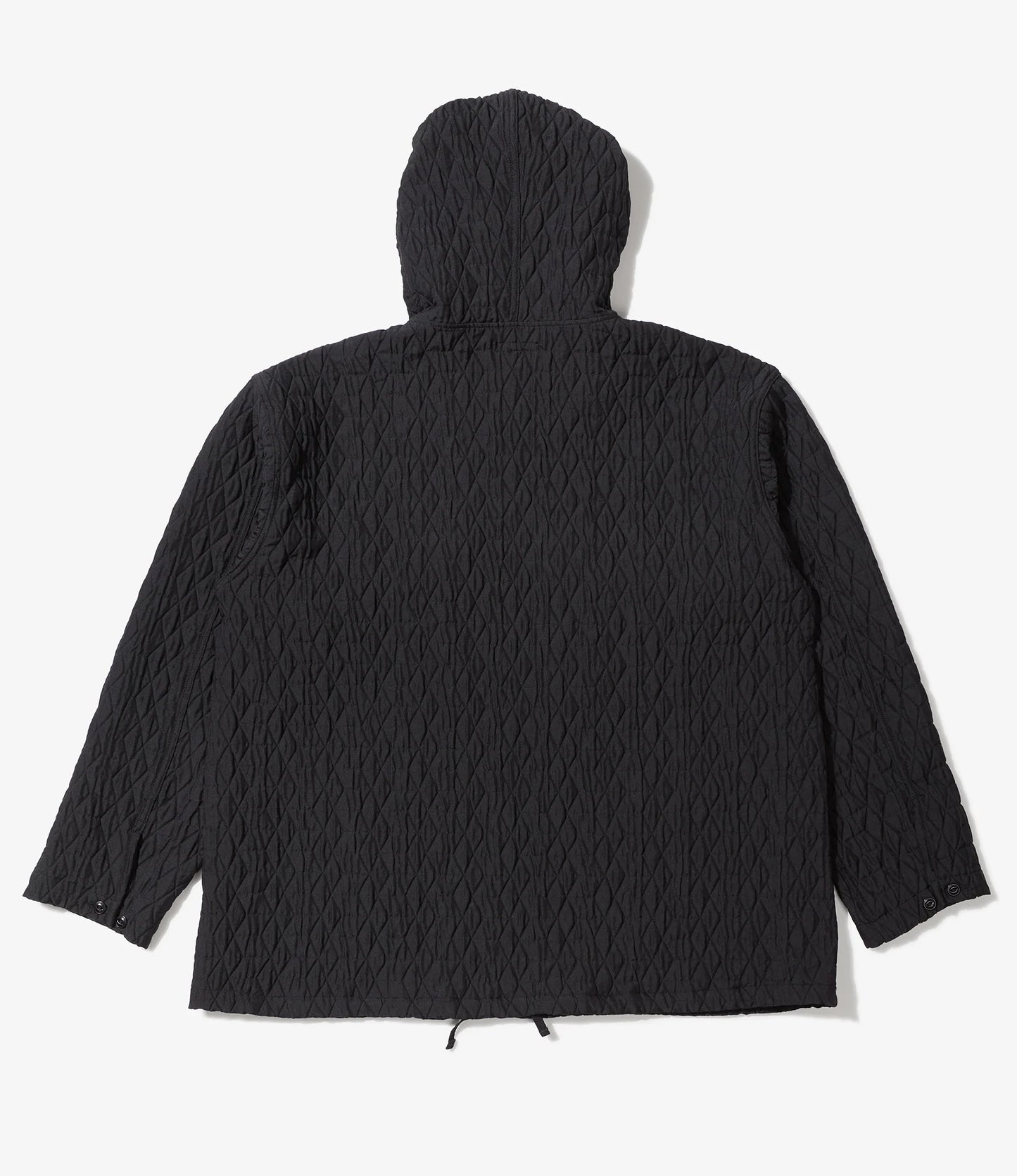 Cagoule Shirt in Black Geo Quilt