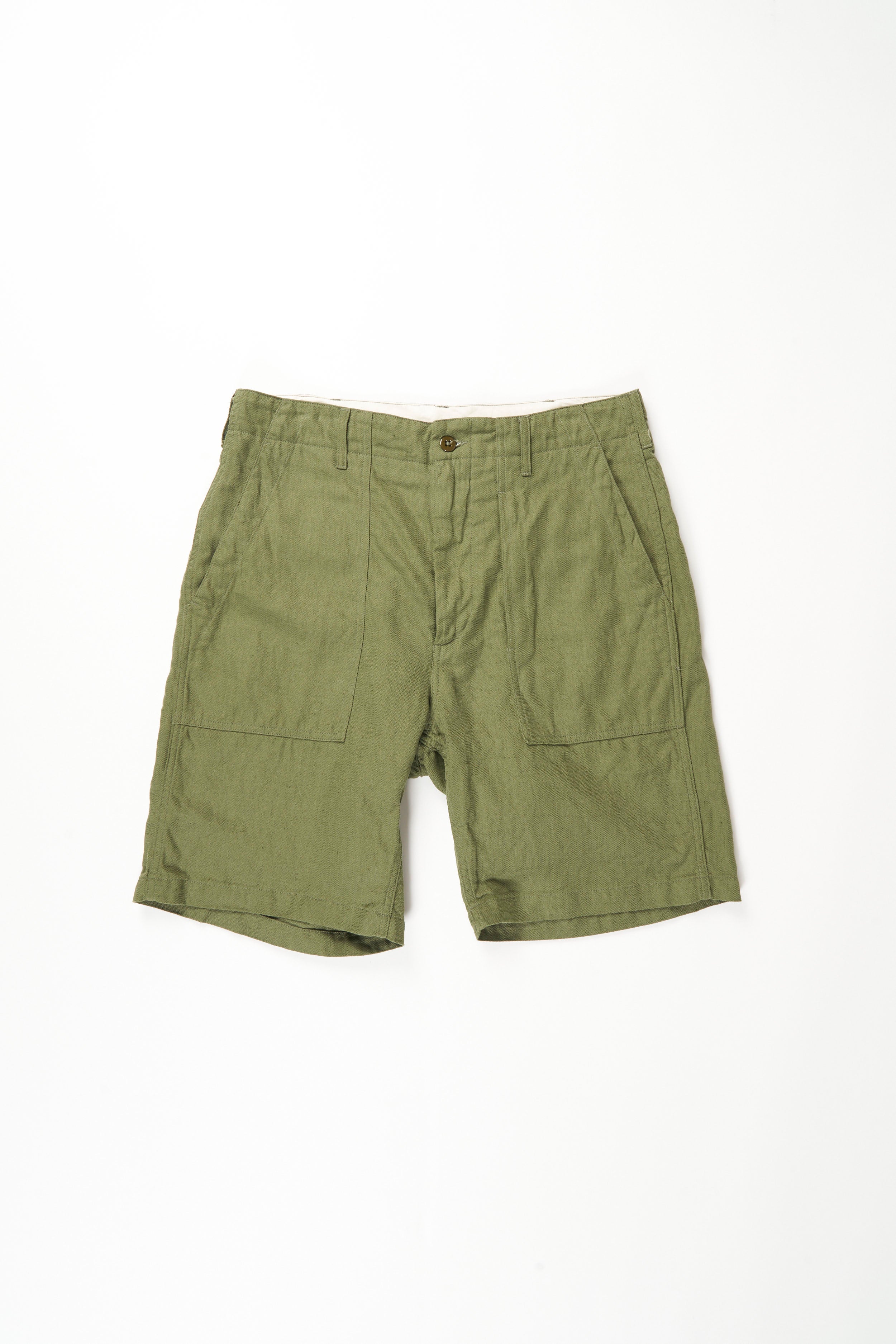 Fatigue Shorts in Olive Cotton Hemp