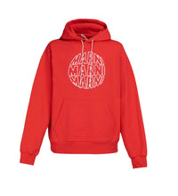 Load image into Gallery viewer, Circle Logo Hooded Sweatshirt in Red