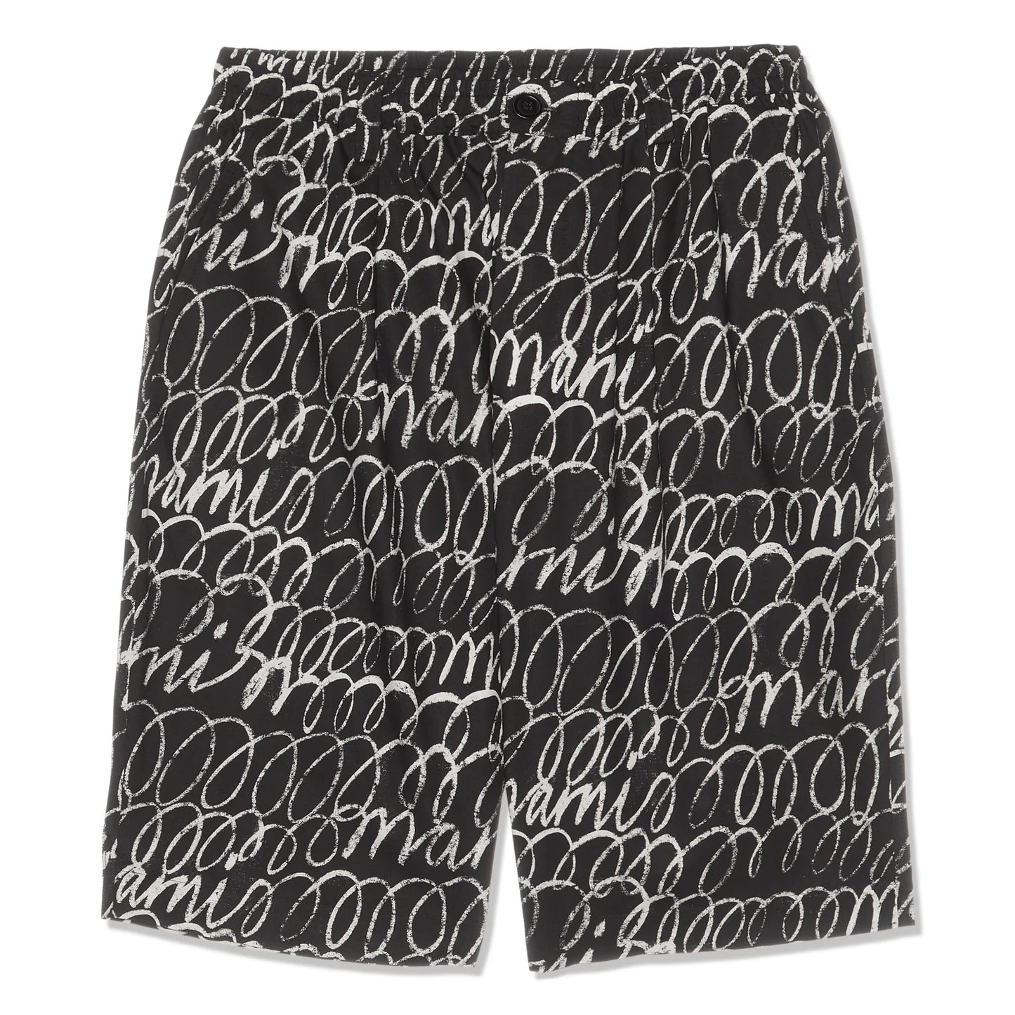 Bermuda Scribble Shorts in Black