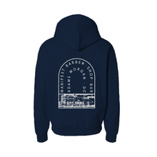 Load image into Gallery viewer, 1807 Blueprint Hooded Sweatshirt in Navy