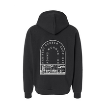 Load image into Gallery viewer, 1807 Blueprint Hooded Sweatshirt in Black