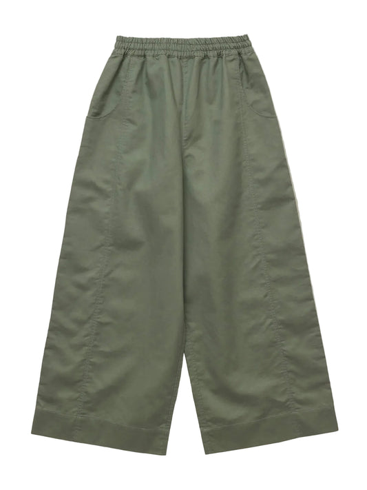 Wide Leg Trouser in Olive