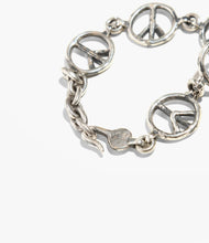 Load image into Gallery viewer, Peace Bracelet in Silver