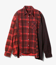 Load image into Gallery viewer, 7 Cuts Flannel Wide Shirt in Red