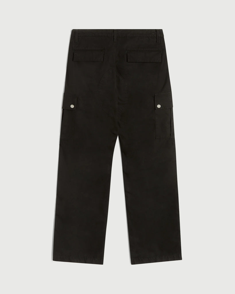 Garment Dyed Cargo Pants in Black