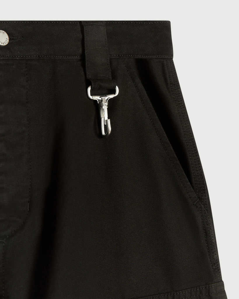 Garment Dyed Cargo Pants in Black
