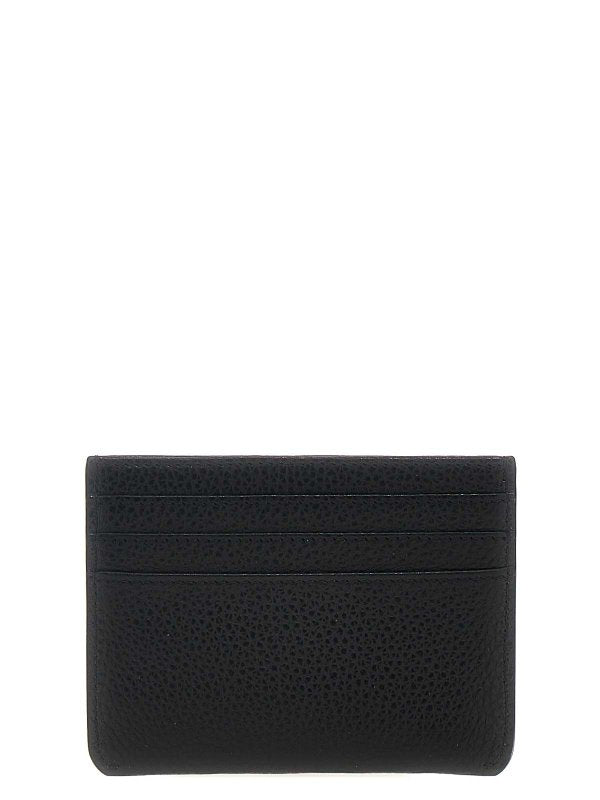 Cardholder with Mending Embroidering in Black