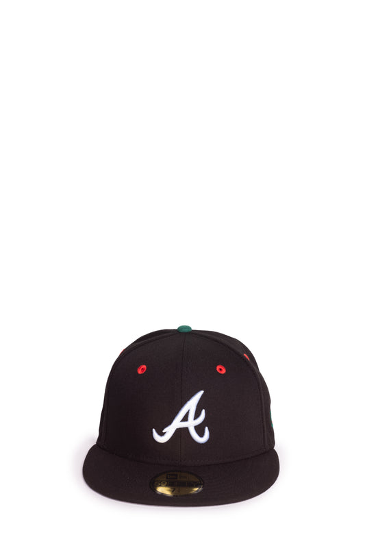 Manifest + New Era Atlanta Braves Cap in Black/Red/Green