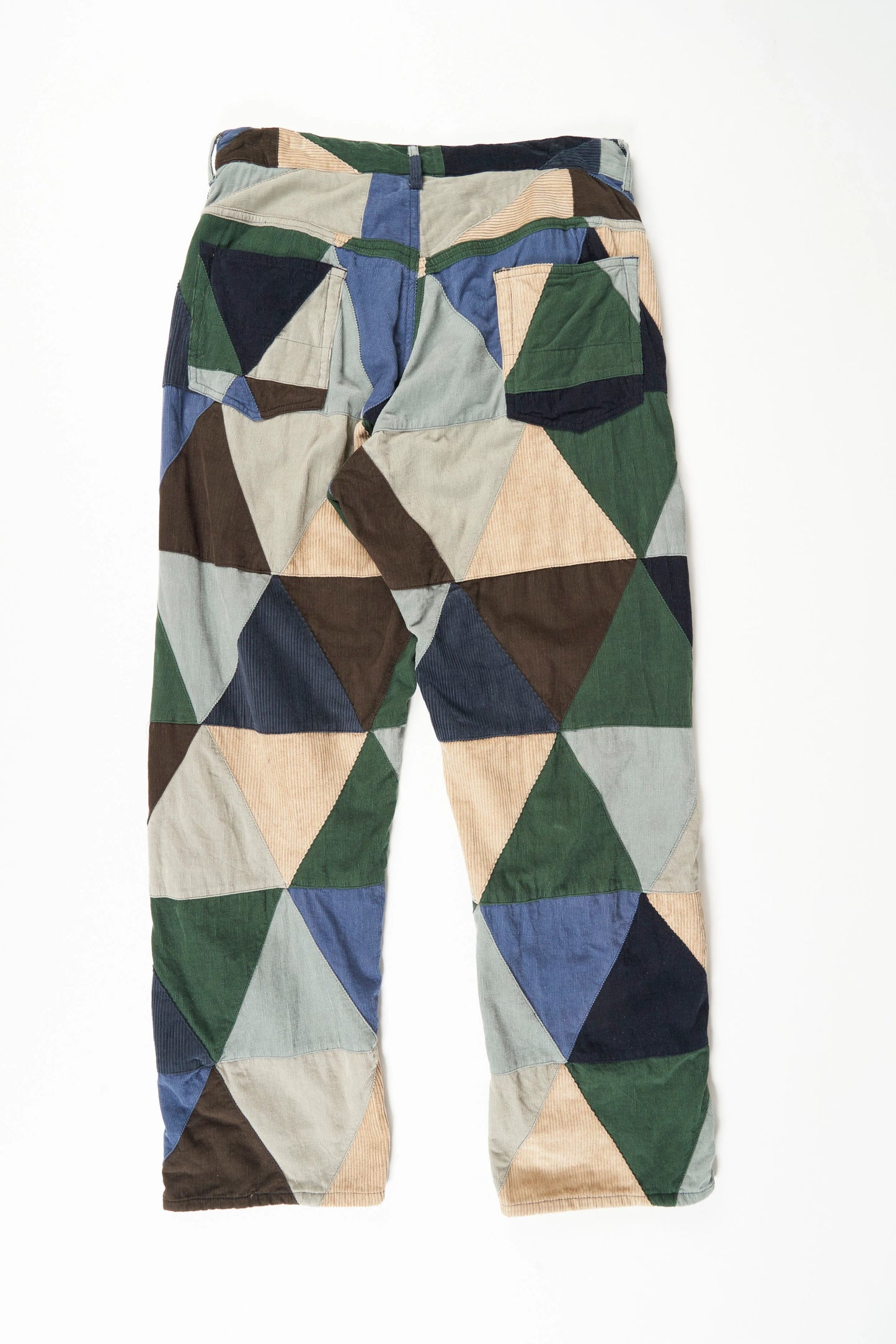 RF Jeans in Multi Color Corduroy Patchwork