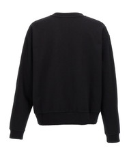 Load image into Gallery viewer, Faux Fur Logo Sweatshirt in Black