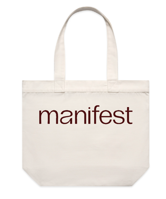 Manifest Logo Tote Bag in Natural