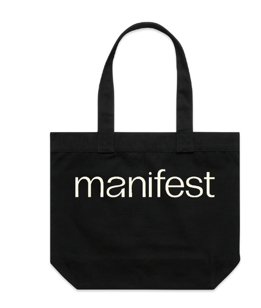 Manifest Logo Tote Bag in Black
