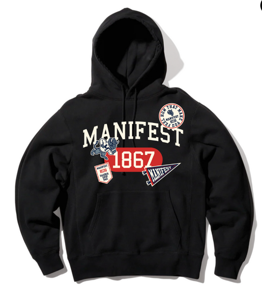 Manifest Collegiate Hoodie in Black