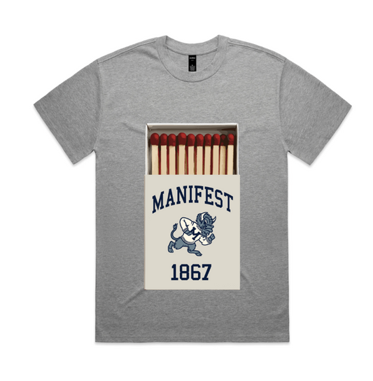 1867 Matchbook T-Shirt in Heather Grey