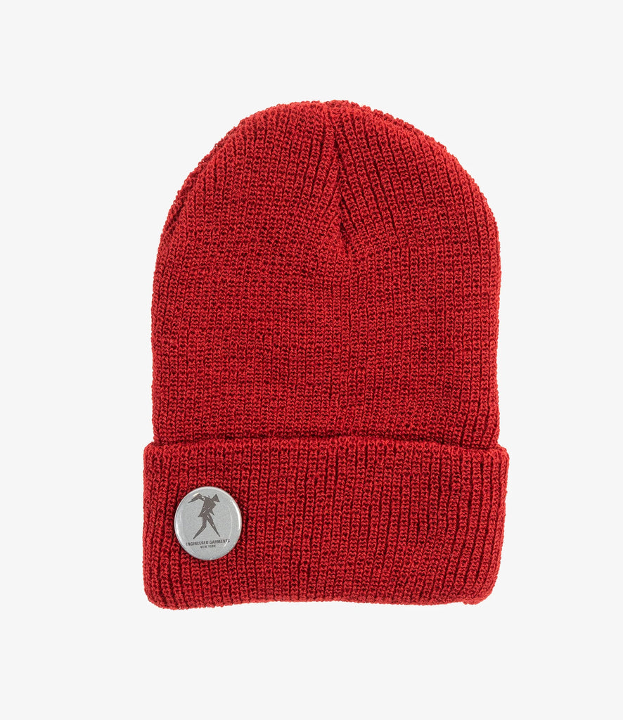 Wool Watch Cap in Red