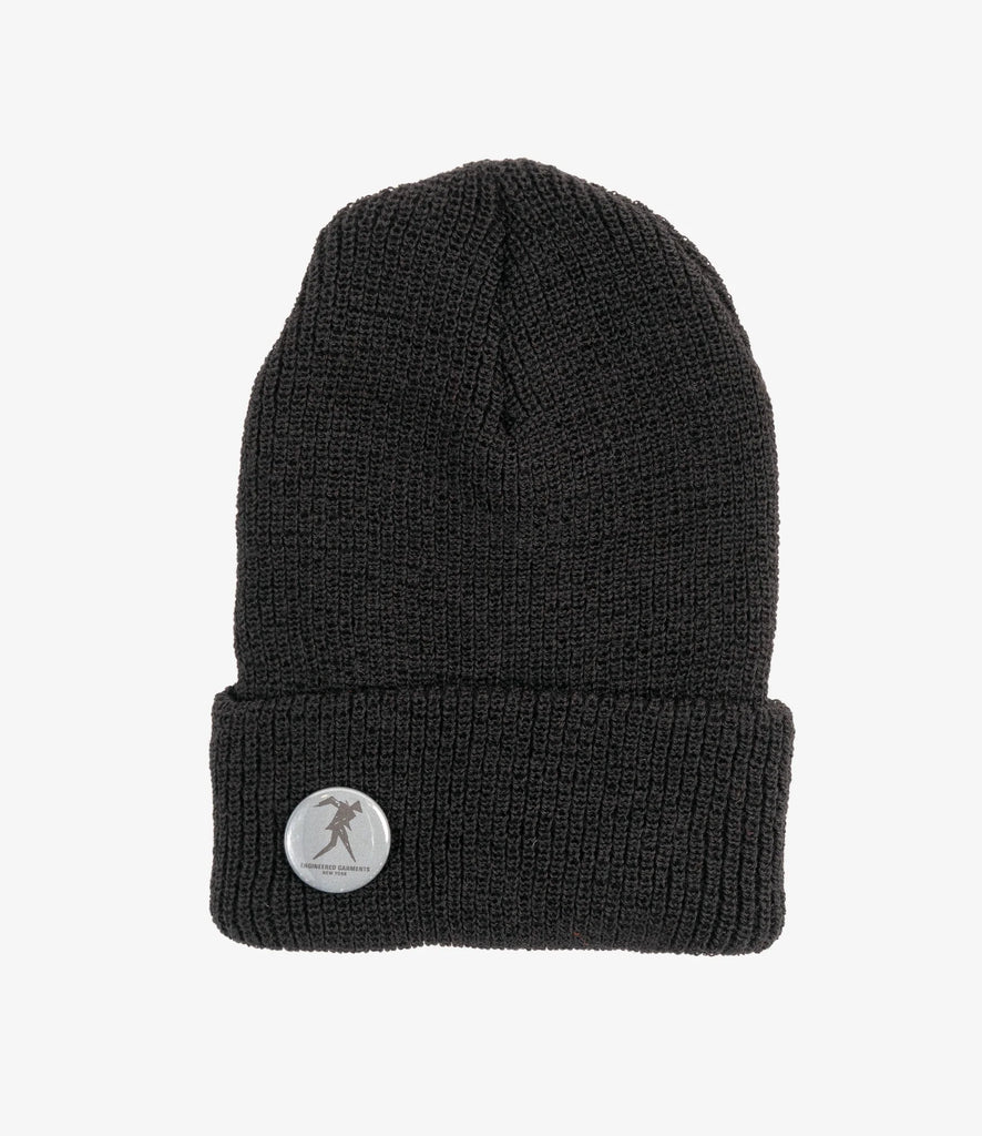 Wool Watch Cap in Black