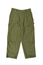 Load image into Gallery viewer, Painter Pant in Olive Cotton Hemp