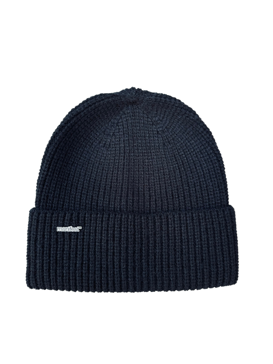 Knit Watch Cap in Black