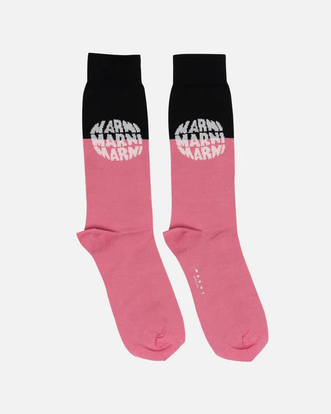 Dot Logo Socks in Pink
