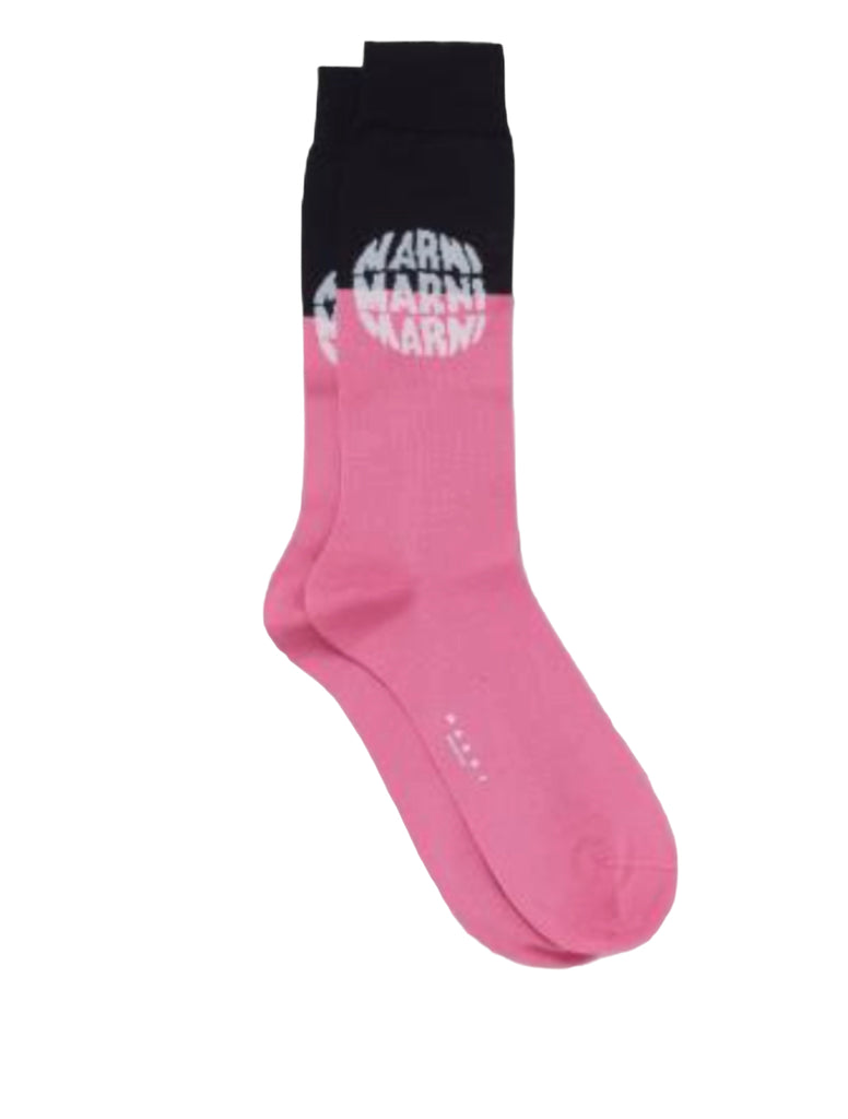 Dot Logo Socks in Pink