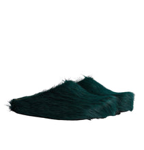 Load image into Gallery viewer, Fussbett Sabot Shaggy Clog in Sea Green