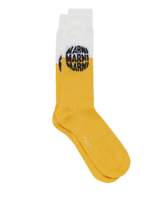 Dot Logo Socks in Maize