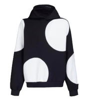 Load image into Gallery viewer, Dot Hooded Sweatshirt in Nero